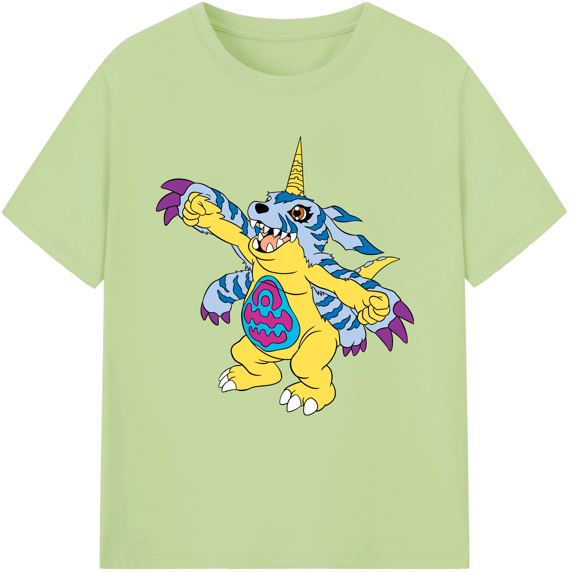 （画像用） Digimon デジタルモンスター/デジモン 綿100％半袖Tシャツ（フロントプリント）